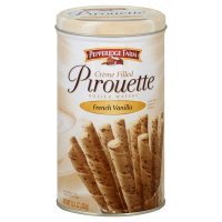 Pepperidge Farm Crème Filled Pirouette Rolled Wafers, French Vanilla, 13.5-ounce (pack of 2) by Pepperidge Farm