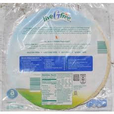 Gluten Free Plain Taco Tortilla Wraps (6 pack)