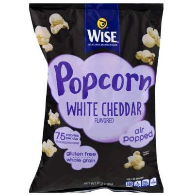 Wise Foods Air Popped White Cheddar Popcorn 6.5 oz. (choose 3, 4, or 6 Bags)
