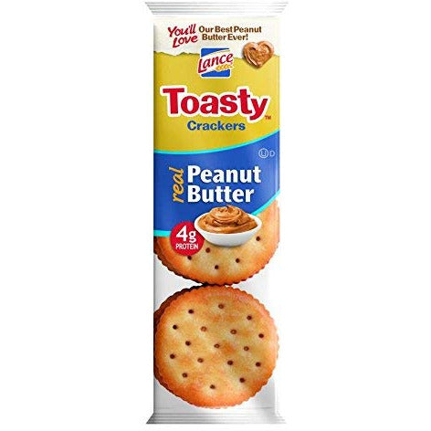 PACK OF 12 - Lance Sandwich Crackers, Toasty Peanut Butter, 8 Ct