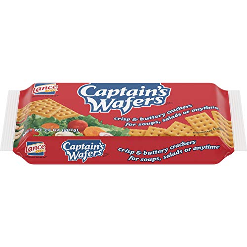 Lance Captain's Wafers Light And Buttery Crackers 7.33oz. (3 Pack)