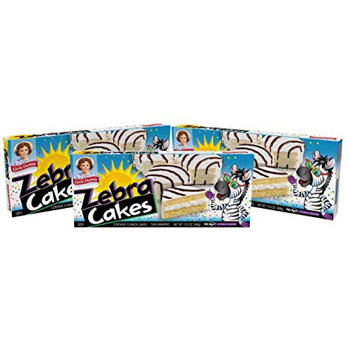 Little Debbie Zebra Cakes, Contains 10 Snack Cakes (Twin Wrapped) - 3 Pack