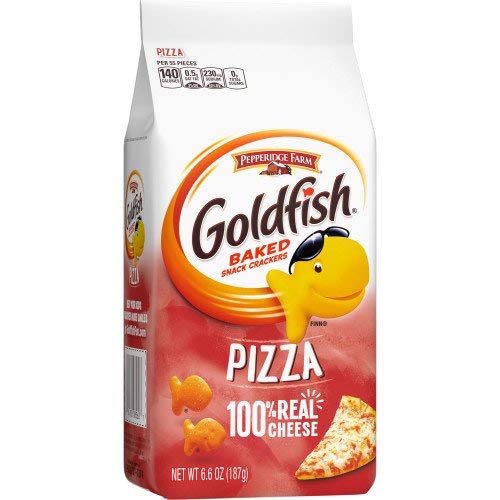 Goldfish Crackers, Baked Snack, Pizza, 6.6 Oz. (Pack of 4)