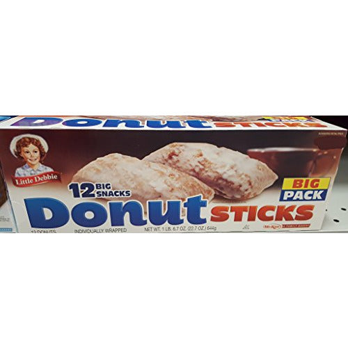 Little Debbie Big Packs 2 Boxes of Snack Cakes & Pastries (Donut Sticks)