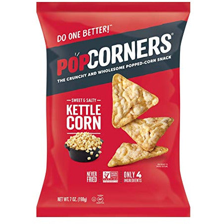 PopCorners Popped Corn Chips, 7 Oz. Bags (Set of 2) (Carnival Kettle)