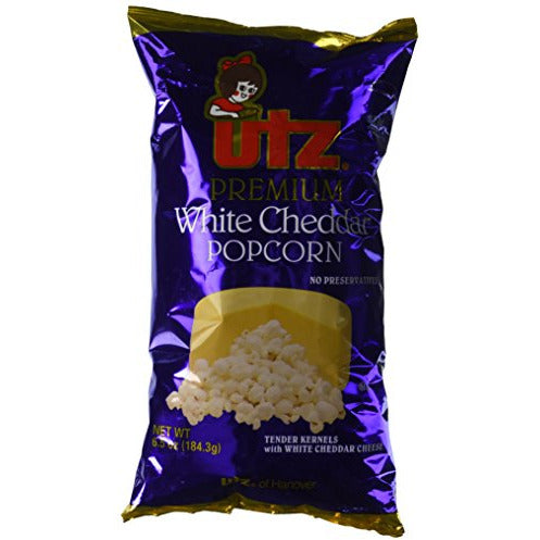 Utz Premium White Cheddar Popcorn, 6.5 Ounce (Pack of 12)