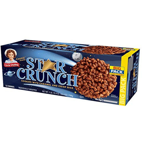 Little Debbie Star Crunch Cosmic Snacks 26.4 Oz (3 Boxes) by Little Debbie