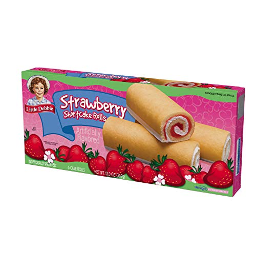 Little Debbie Snacks Strawberry Shortcake Rolls, 6-Count Box (Pack of 6)
