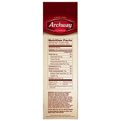 Archway, Raspberry Filled Cookies (Pack of 4)
