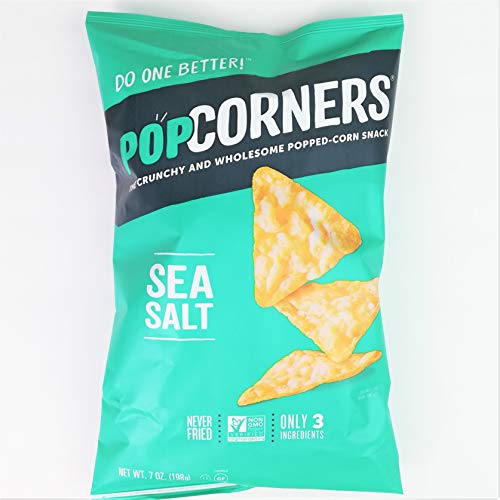 PopCorners Popped Corn Snacks - 2 Pack - 7 Oz. Bags - Sea Salt