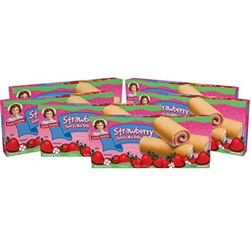 Little Debbie Snacks Strawberry Shortcake Rolls, 6-Count Box (Pack of 6)