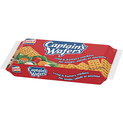 Lance Captain's Wafers Light And Buttery Crackers 7.33oz. (3 Pack)