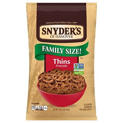 Snyder's Thin Pretzels 16oz (Bag of 2)