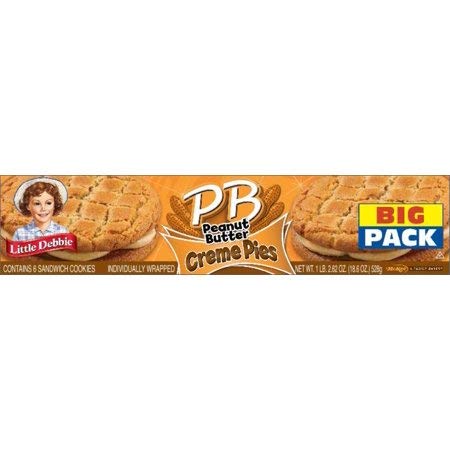 Little Debbie Peanut Butter Creme Pies 18.39 Oz (6 Boxes) by Little Debbie