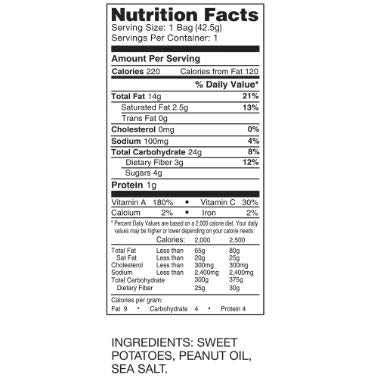 Dirty Chips Sweet Potato 1.5oz (Pack of 25) by Dirty Chips