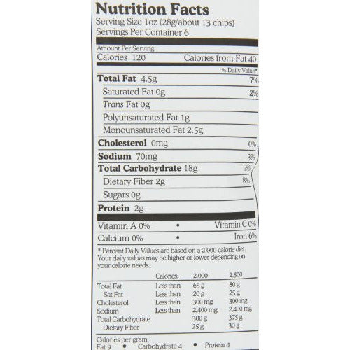 Late July Organic Snacks Sea Salt by the Seashore Multigrain Tortilla Chips, 6-Ounce (Pack of 6)