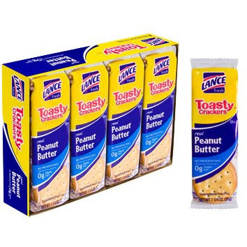 Toasty Peanut Butter Crackers SIX 8 Pack Trays