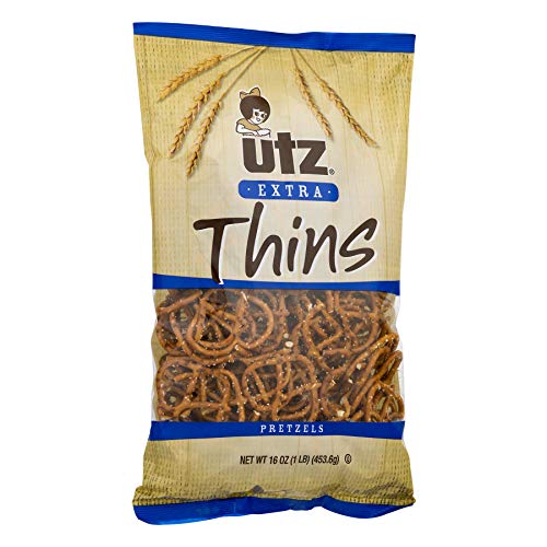 Utz Thin Pretzels, 16 Ounce (4 Pack)