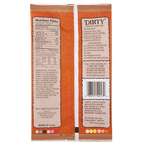 Dirty Chips Funky Fusion Potato Chips, 2 oz (Pack of 8)