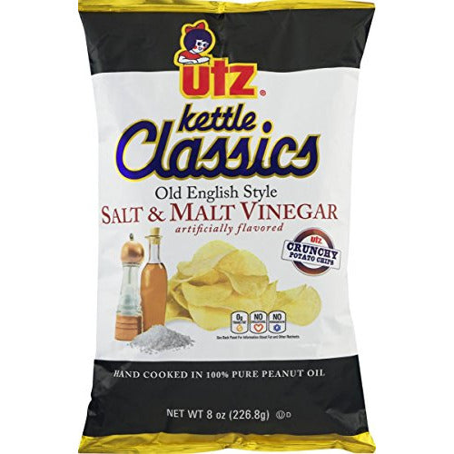 Utz - Salt Malt Vinegar 8oz (4 bags)