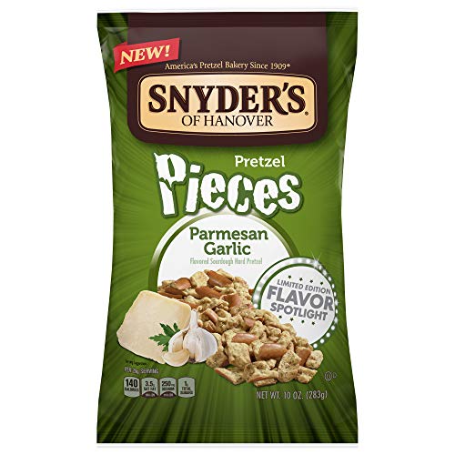 Snyder's of Hanover Garlic Parmesan Flavored Pretzel Pieces- Four 10 oz. Bags