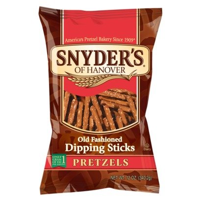 Snyder's of Hanover, Old Fashioned Pretzel Dipping Sticks, 12oz Bag (Pack of 3)