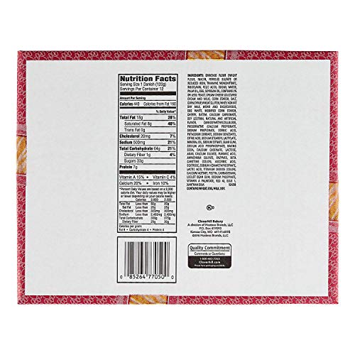 Cloverhill Cherry and Cheese Danish 12 count box (1 Pack)