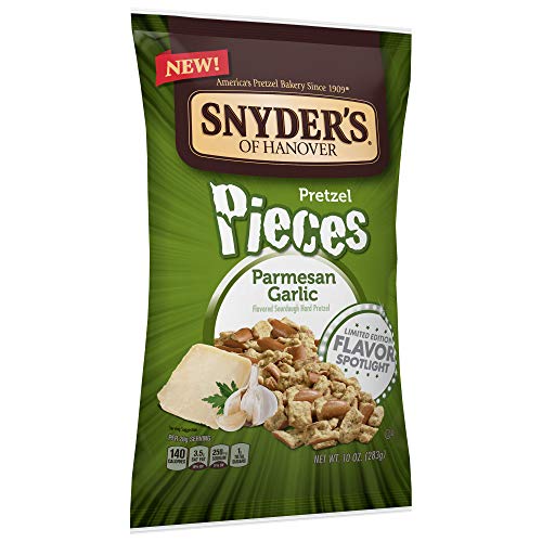 Snyder's of Hanover Garlic Parmesan Flavored Pretzel Pieces- Four 10 oz. Bags