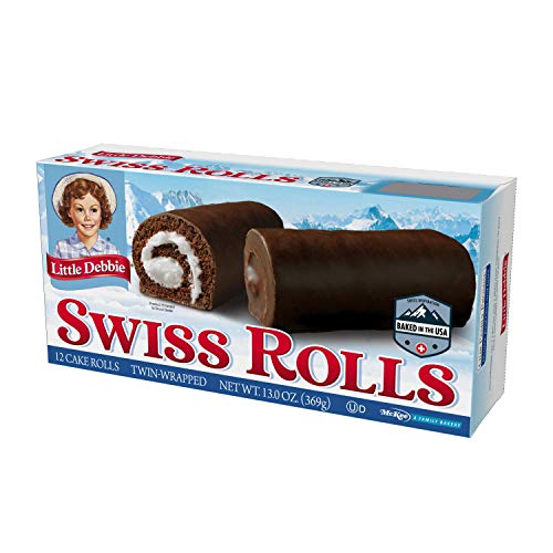 Little Debbie Swiss Rolls, 12 Cake Rolls (Twin Wrapped) - 4 Pack
