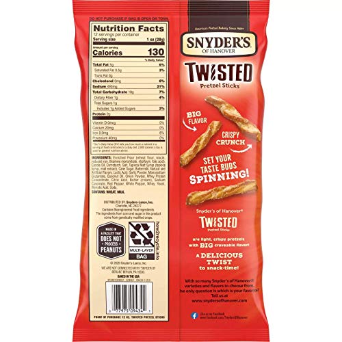 Snyder's of Hanover Seasoned Pretzel Twists- Four 12 oz. Bags