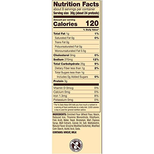 Snyder's of Hanover Pretzels, Butter Snaps, 9 Ounce (Pack of 12)