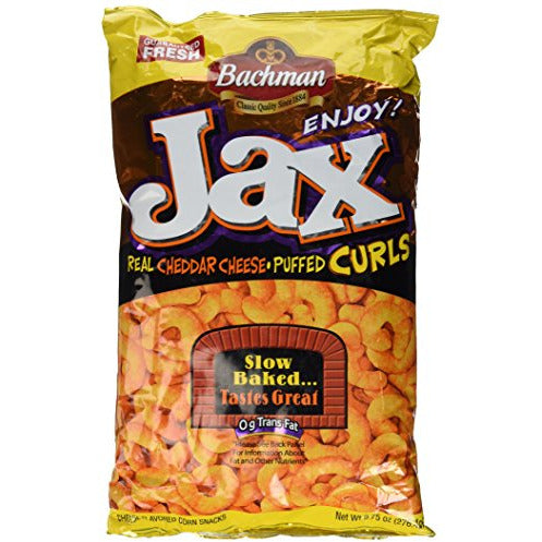 Bachman Jax Cheddar Cheese Puffed Curls 9.75oz (3 Pack)