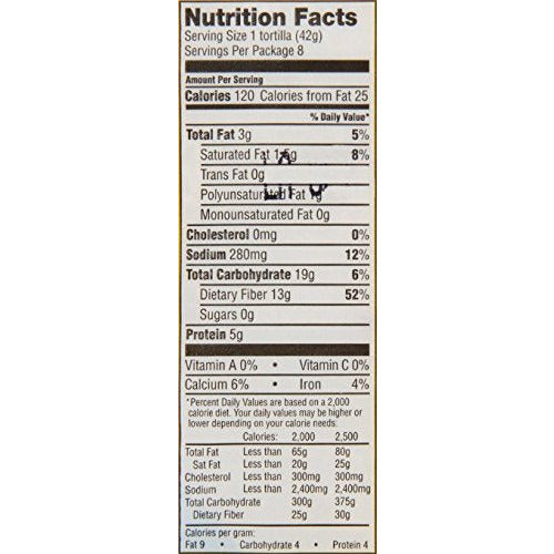 Mission Low Carb Soft Taco Flour Tortilla's 12oz./8 Ct. (Pack of 6) by Mission Ltd