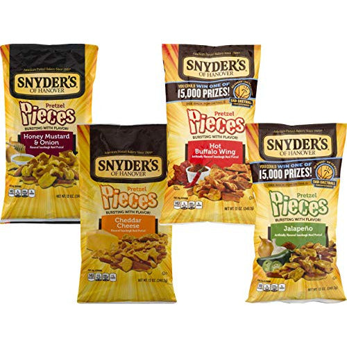 Snyder's of Hanover Flavored Pretzel Pieces Variety 4- Pack