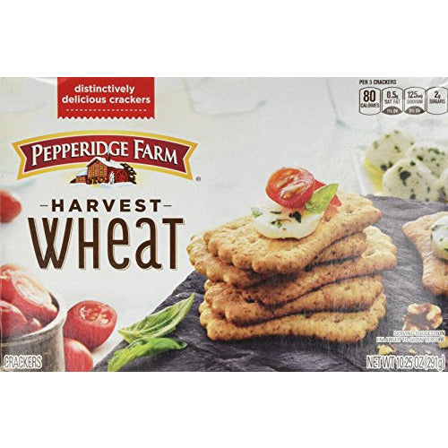 Pepperidge Farm Harvest Wheat Distinctive Crackers 10.25 oz (Pack of 2)