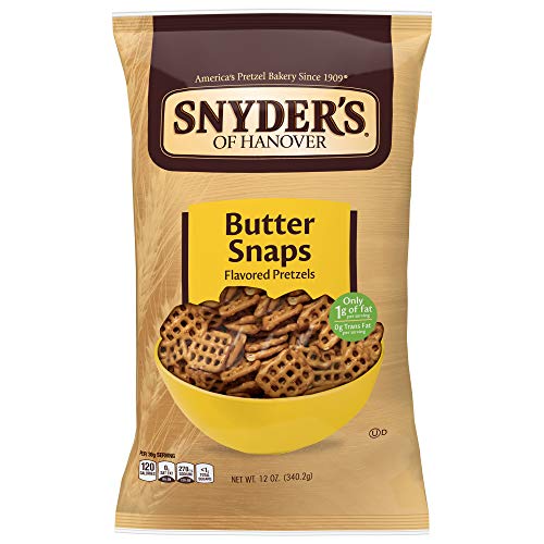 Snyder's of Hanover, Butter Snaps Pretzels, 12oz Bag (Pack of 3) by Snyder