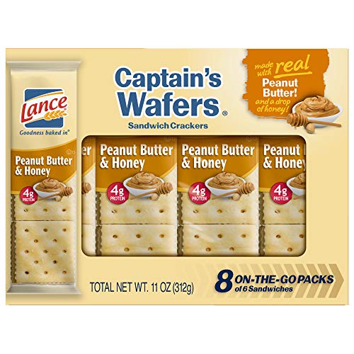 Expect More Lance Captain's Wafers Peanut Butter & Honey Sandwich Crackers, 6 pk. / 48 Ct