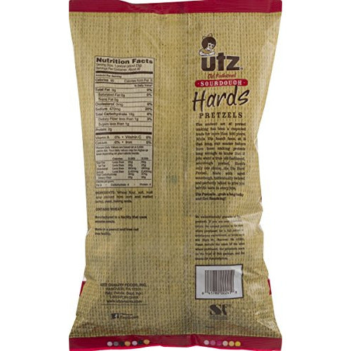 Utz Old Fashioned Sourdough Hards Pretzels 14.5 oz. Bag