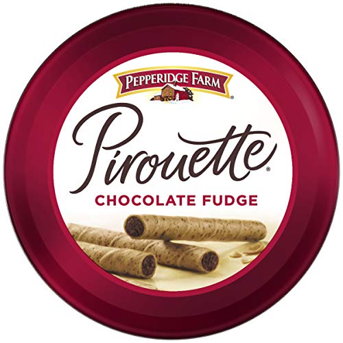 Pepperidge Farm Pirouette Chocolate Fudge Creme Filled Wafers (30 in Container)(pack of 3 Containers)