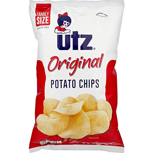 UTZ Original Potato Chips 9.5 oz. Family Size Bags (4 Bags)