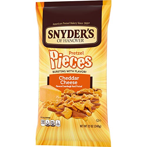 Snyder's of Hanover, Cheddar Cheese Pretzel Pieces, 12oz Bag