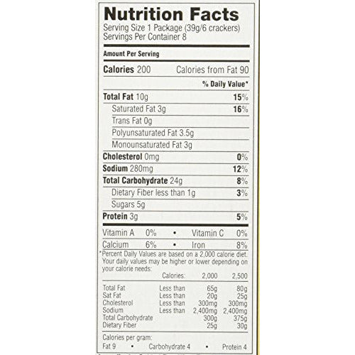 Lance Captain's Wafers Crackers, Cream Cheese and Chives ,11 Ounces (3 Pack)