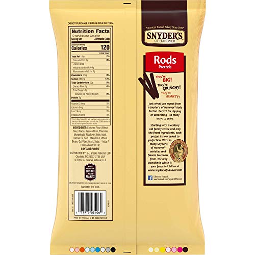 Snyder's Pretzel Rods 12oz