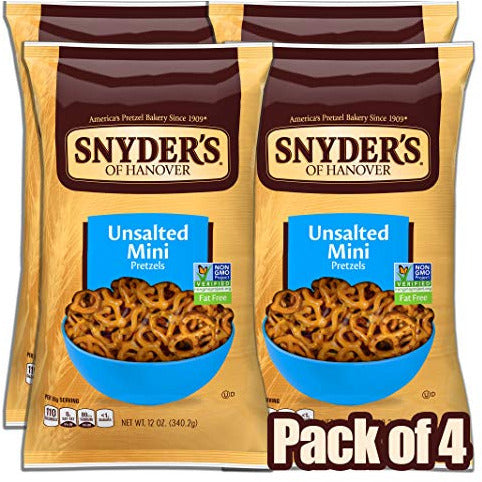 Snyder - Mini Unsalted 12oz ( 4 bags)