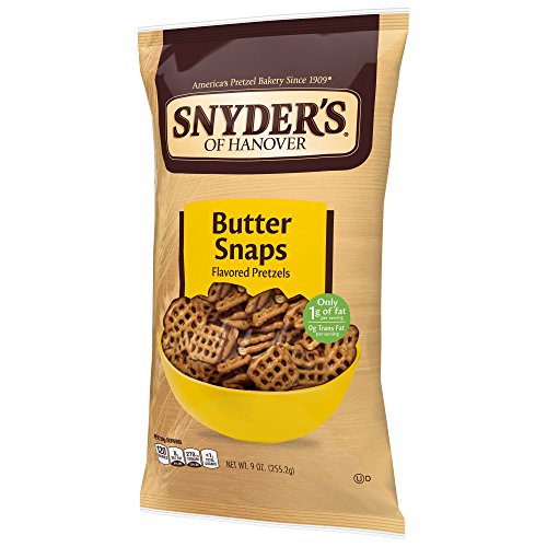 Snyder's of Hanover Pretzels, Butter Snaps, 9 Ounce (Pack of 12)