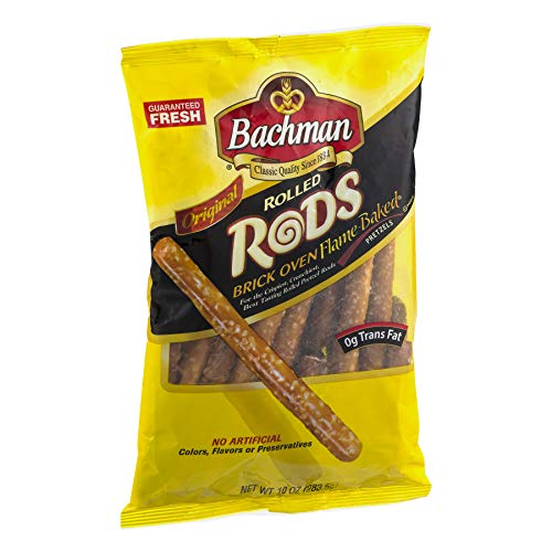 Bachman Original Rolled Rods Baked Pretzels, 10 Oz. (Pack of 12)