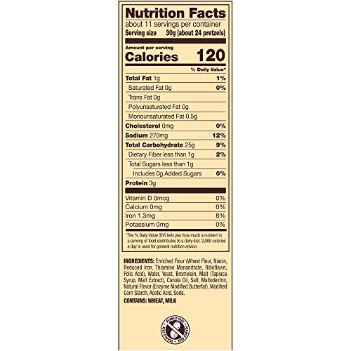 Snyder's of Hanover, Butter Snaps Pretzels, 12 Ounce (3 Bags)