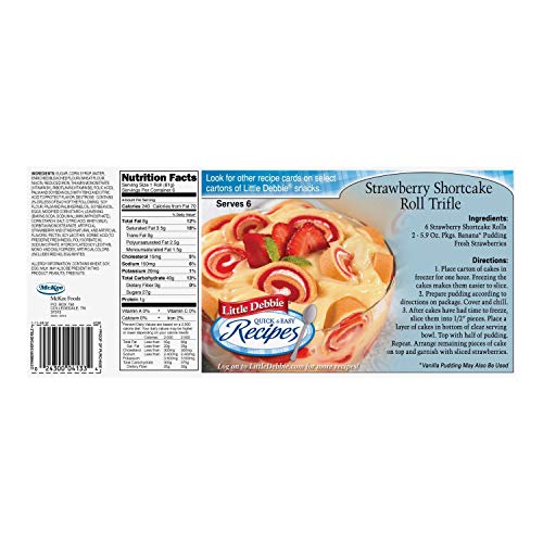 Little Debbie Snacks Strawberry Shortcake Rolls, 6-Count Box (CASE of 16 Boxes) by Little Debbie