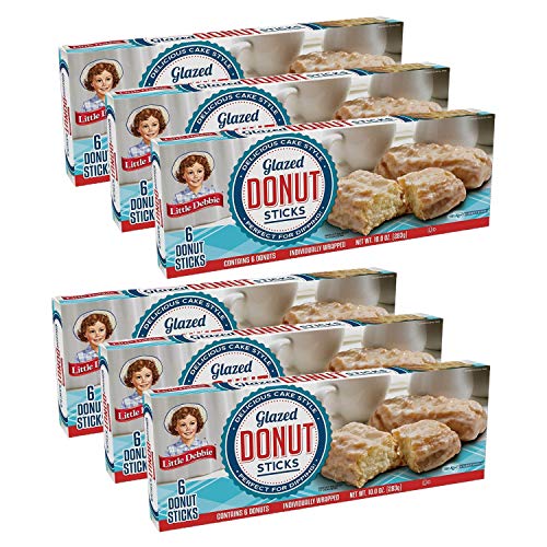 Little Debbie Snacks Donut Sticks, 6-Count Box (Pack of 6)