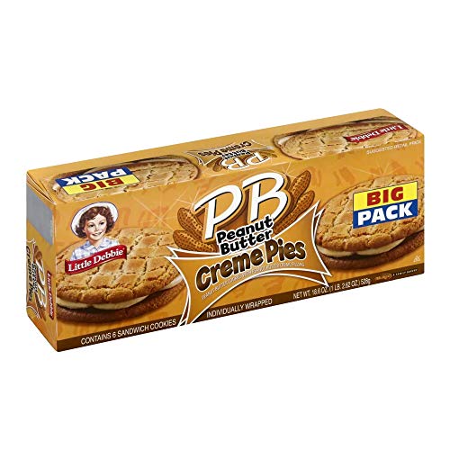 Little Debbie Peanut Butter Creme Pies 18.39 Oz (6 Boxes) by Little Debbie